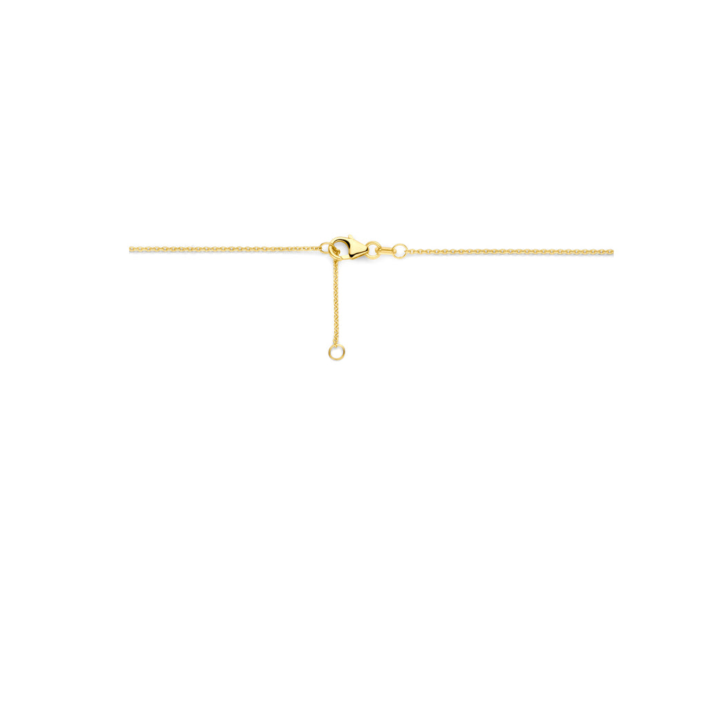 Ketting 0.27 ct diamant H SI in goud – 43/45 cm
