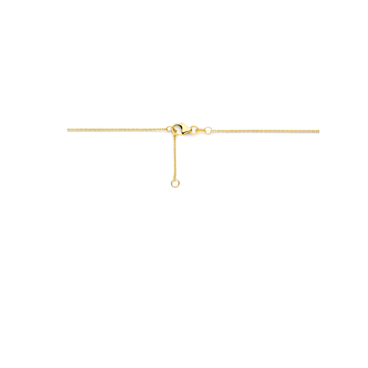 Ketting 0.27 ct diamant H SI in goud – 43/45 cm