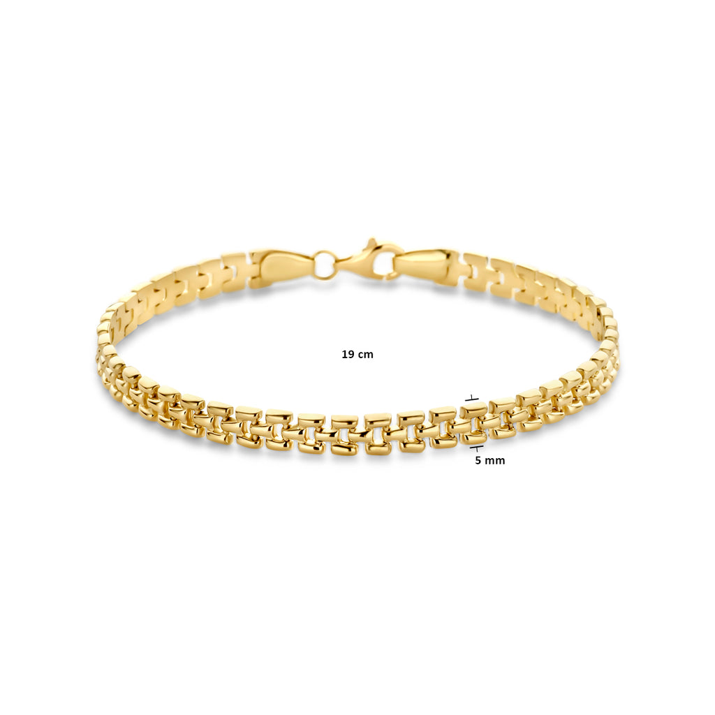 Armband panter 5 mm in goud – 19 cm