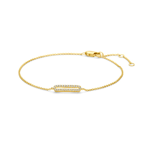 Armband 0.09 ct diamant H SI in goud – 15,5/17/18 cm