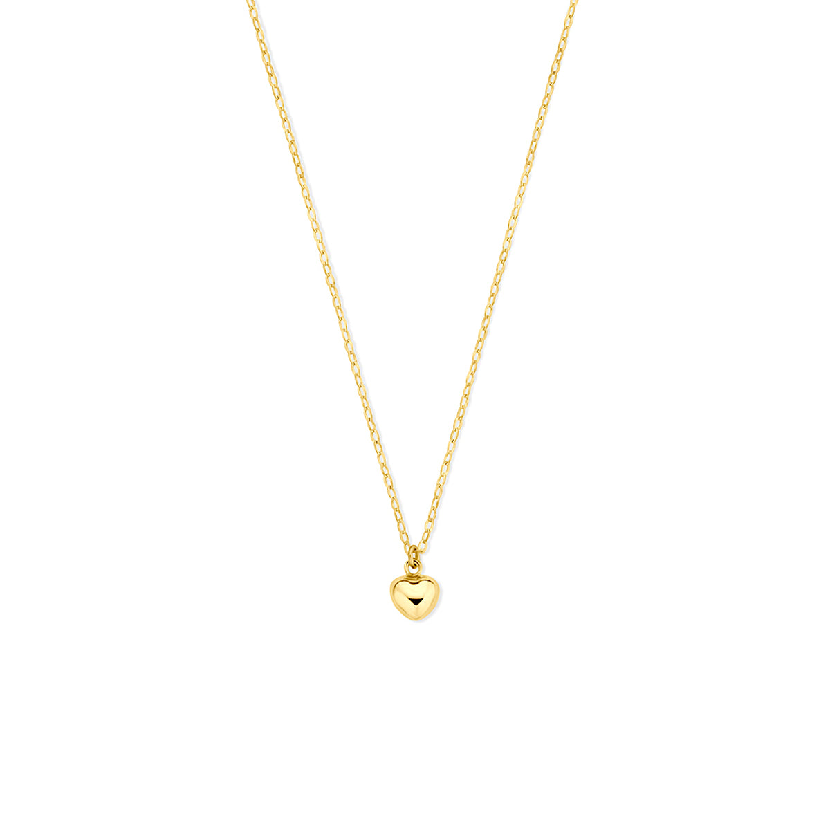 Ketting hartje in goud – 40/42 cm