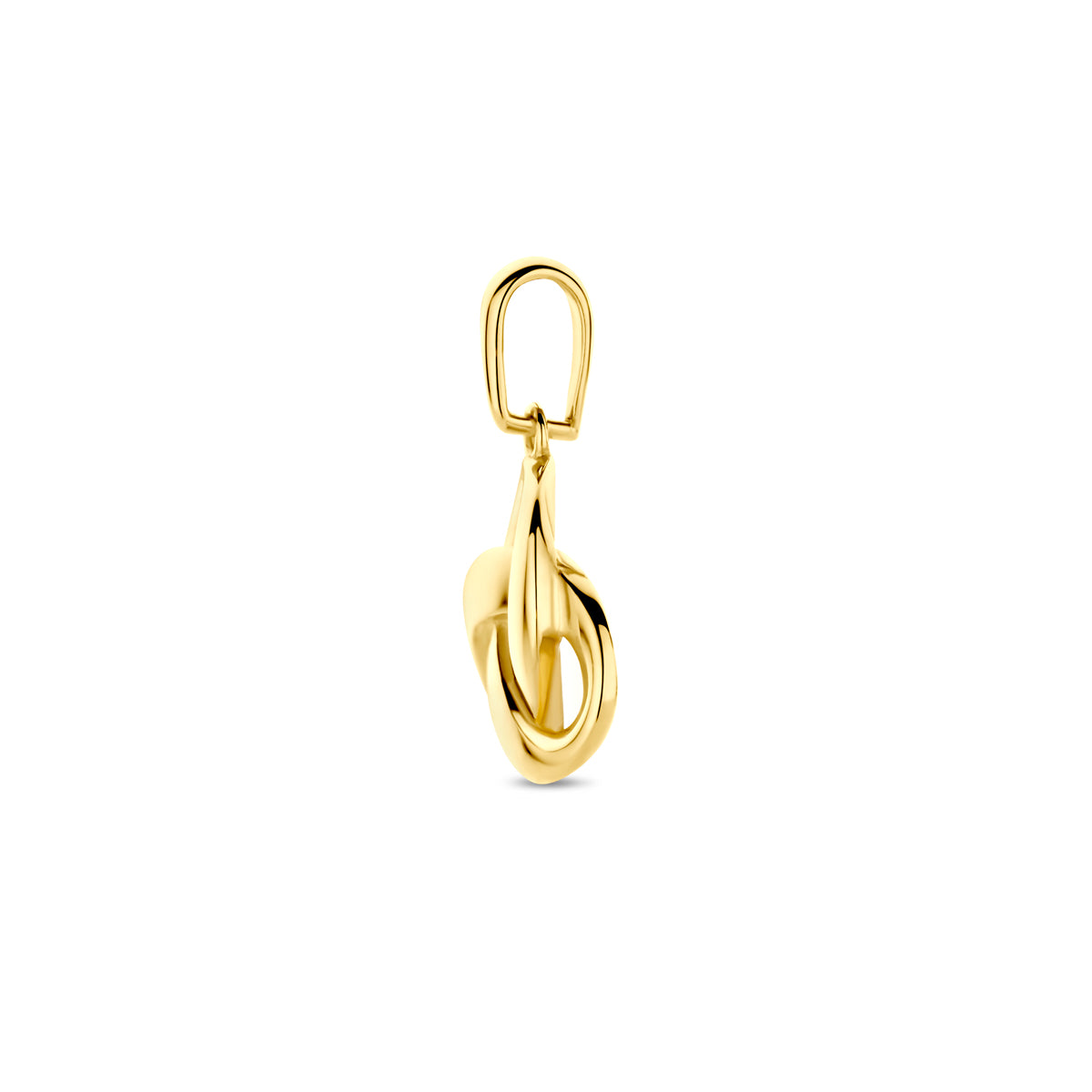 Hanger knoop in goud – 16 mm