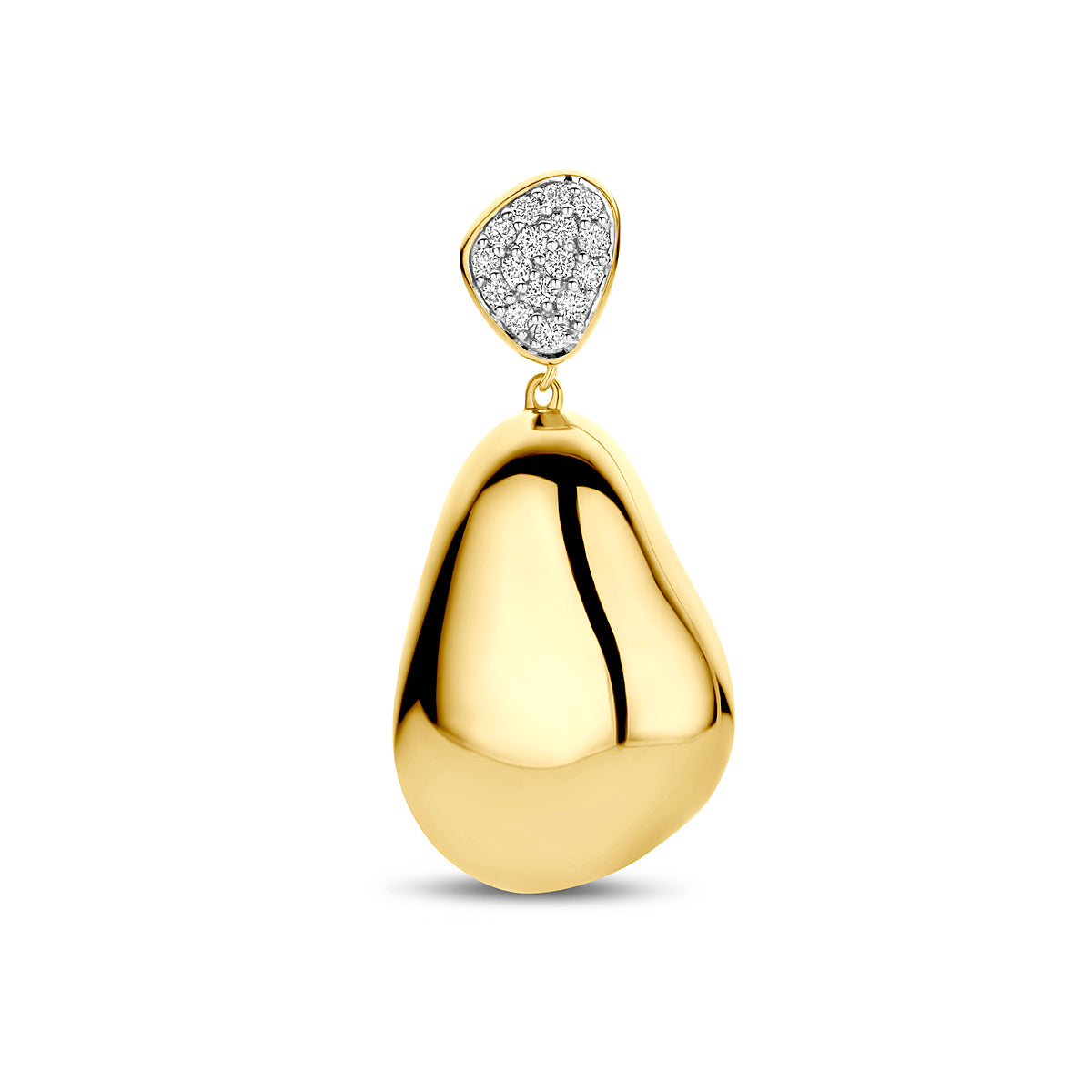 Hanger 0.20 ct diamant H SI in goud – 34 mm