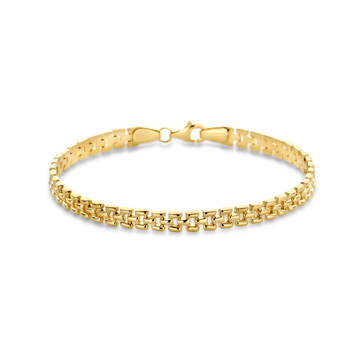 Armband panter 5 mm in goud – 19 cm