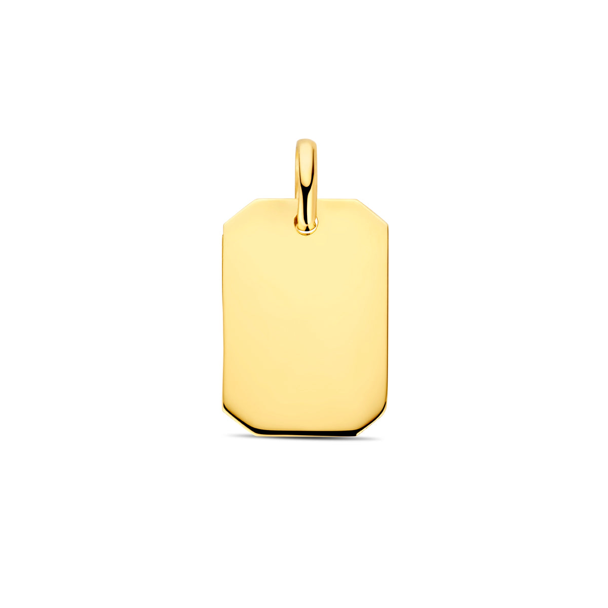 Graveerhanger in goud – 20 mm