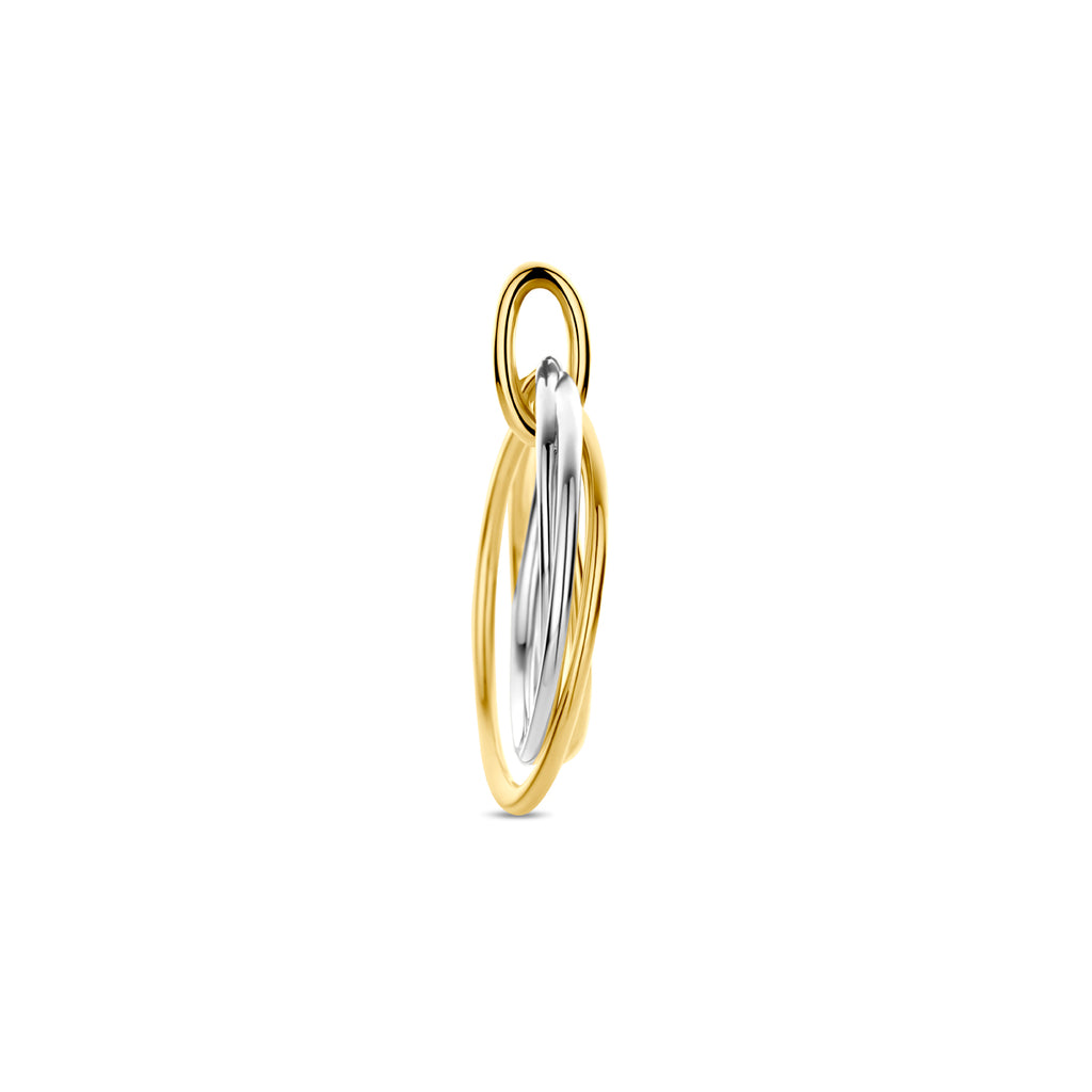Hanger bicolor goud – 21 mm