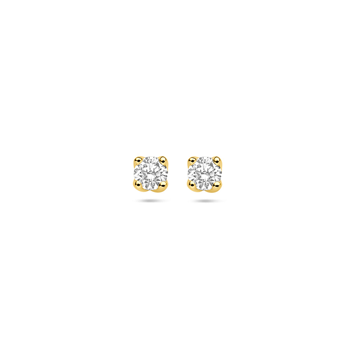 Oorknoppen 0.20 ct lab grown diamant H SI in goud – 3,25 mm (2x 0.10 ct)