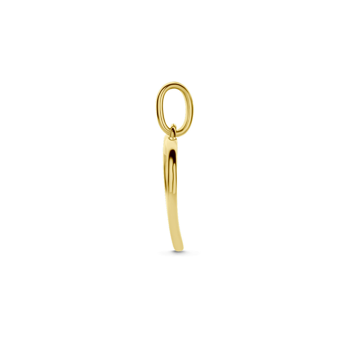 Hanger hartjes met zirkonia in goud – 11,5 mm