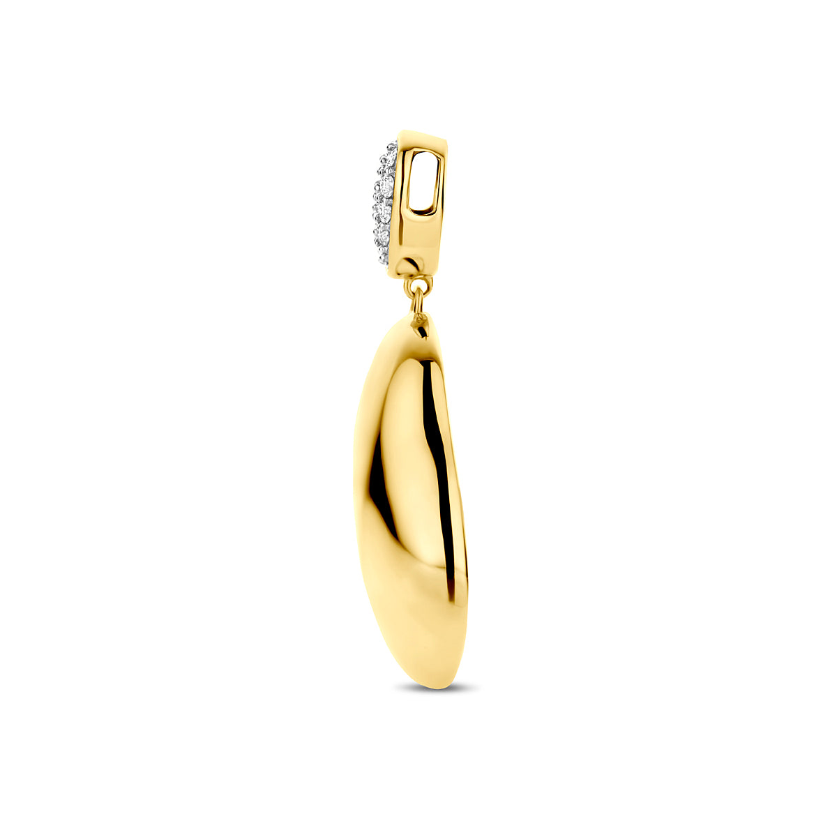 Hanger 0.20 ct diamant H SI in goud – 34 mm