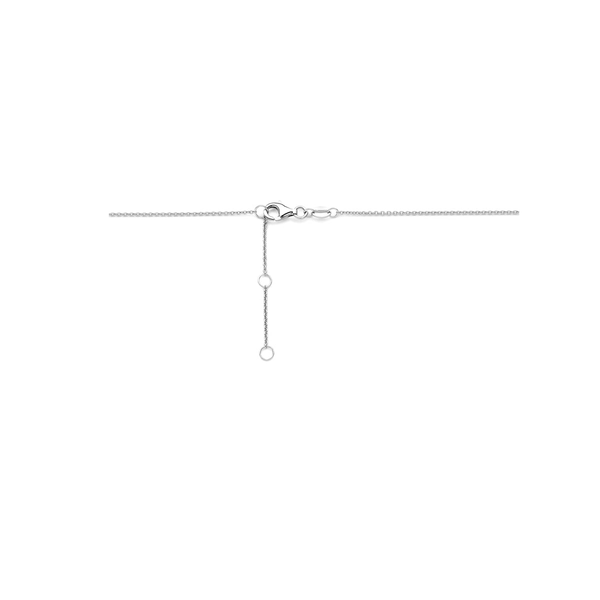 Ketting zilver met zirkonia – 41-43-45 cm