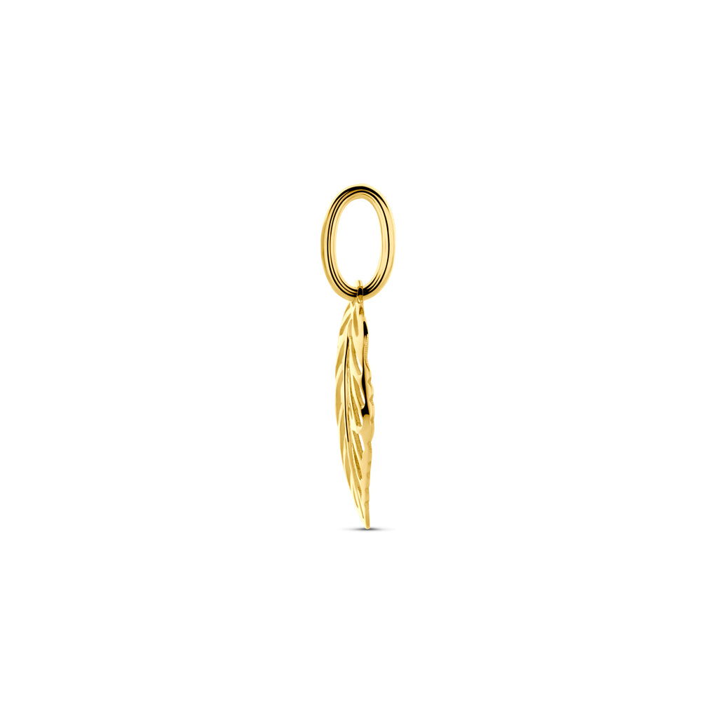 Hanger blad in goud – 17 mm