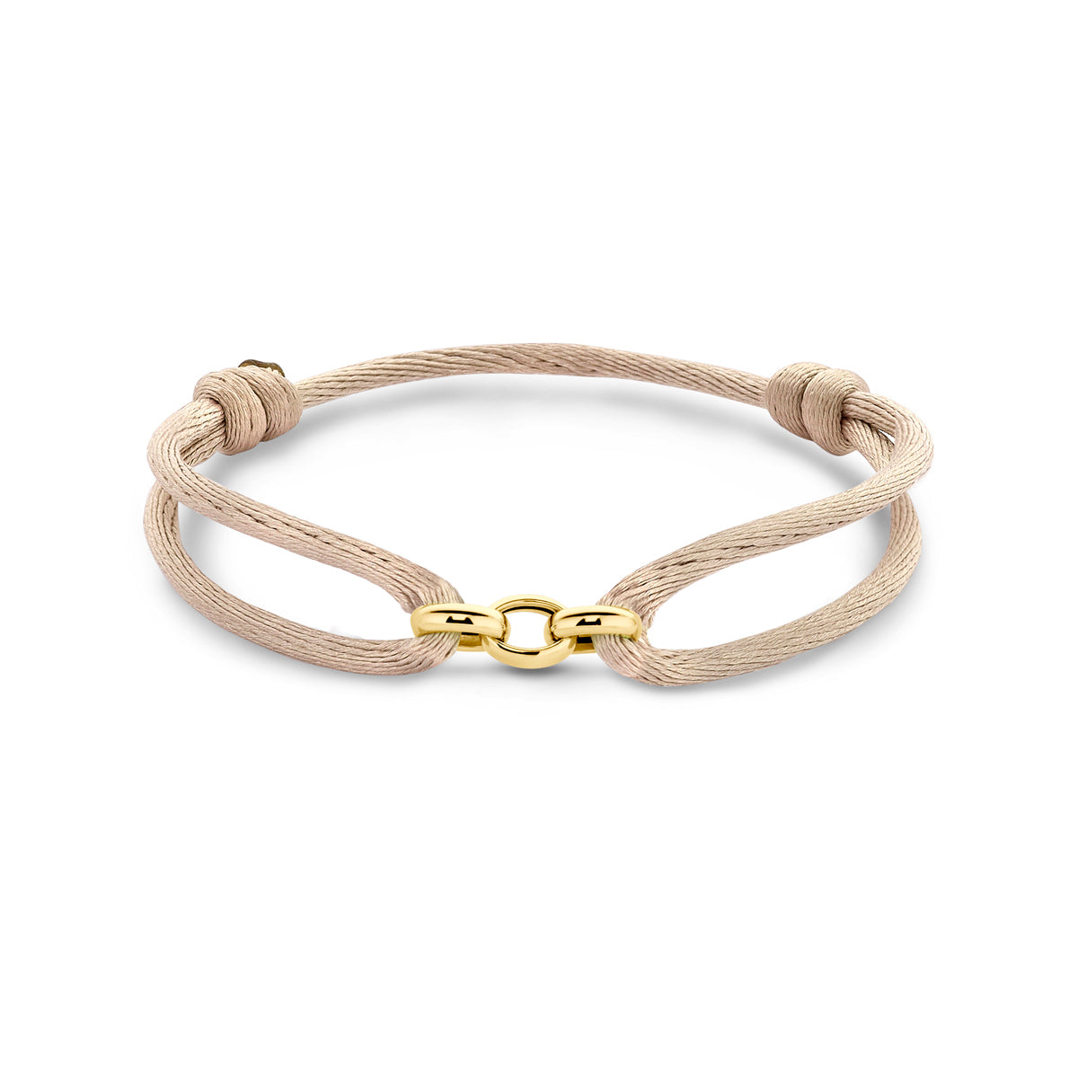 Armband satijn met gouden detail – 13/26 cm