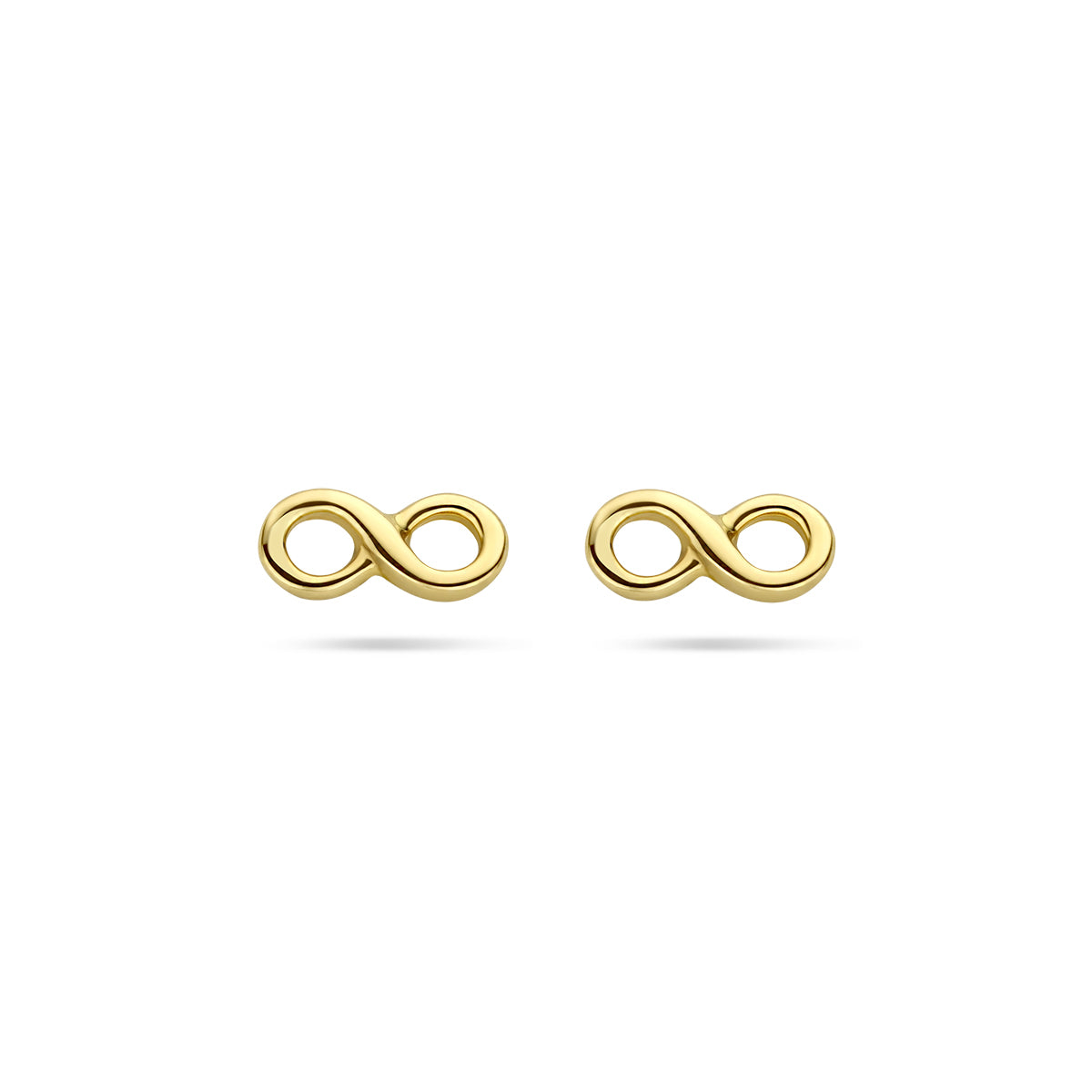 Oorknoppen infinity in goud