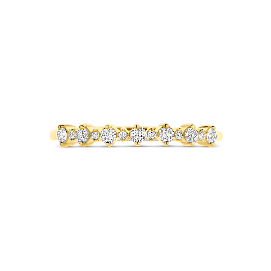 Ring 0.23 ct lab grown diamant H SI in goud