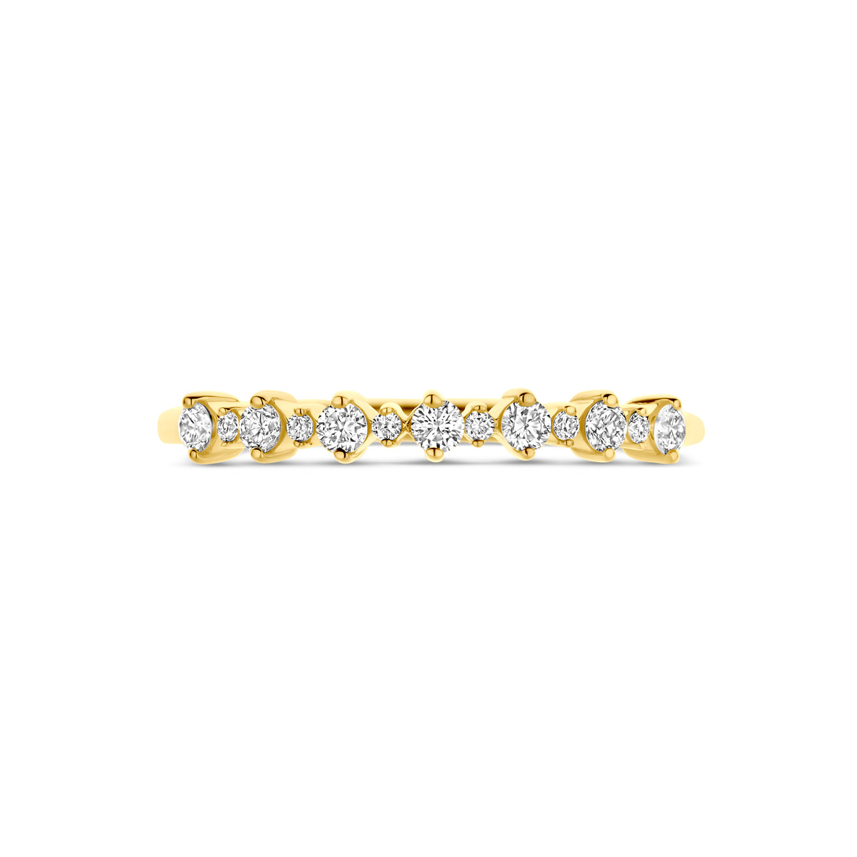 Ring 0.23 ct lab grown diamant H SI in goud