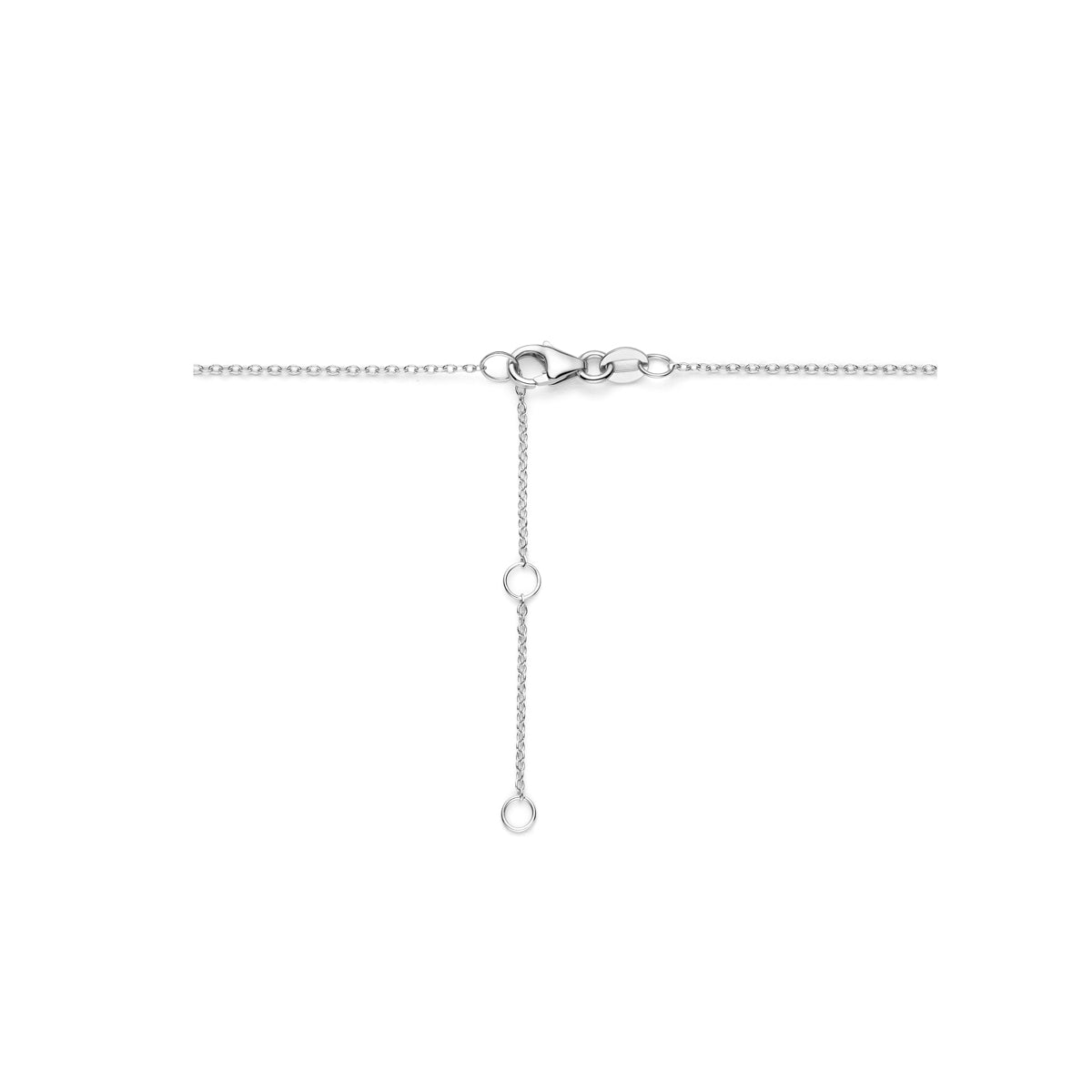 Ketting 0.14 ct diamant H SI in witgoud