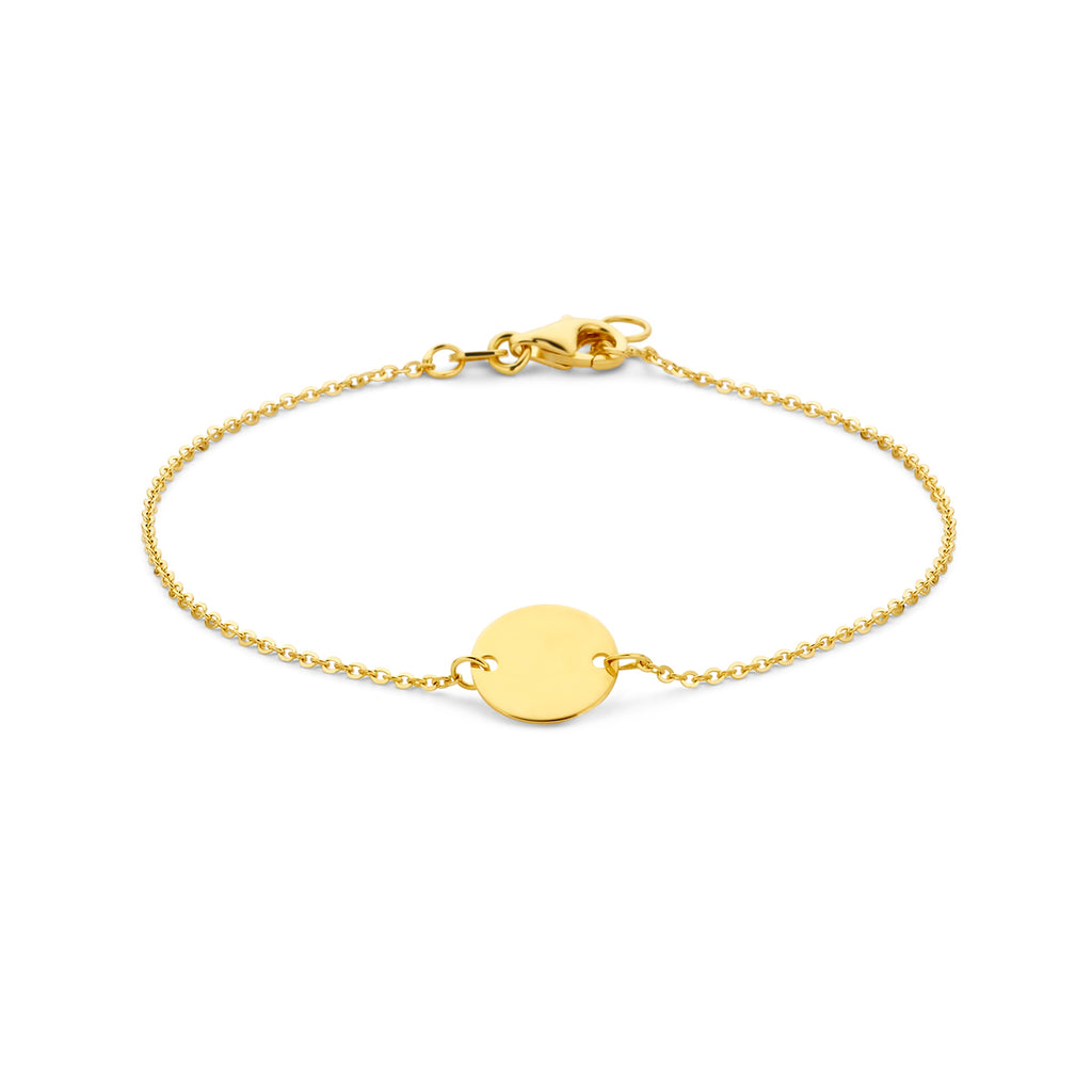 Armband cirkel in goud – 17/18,5 cm