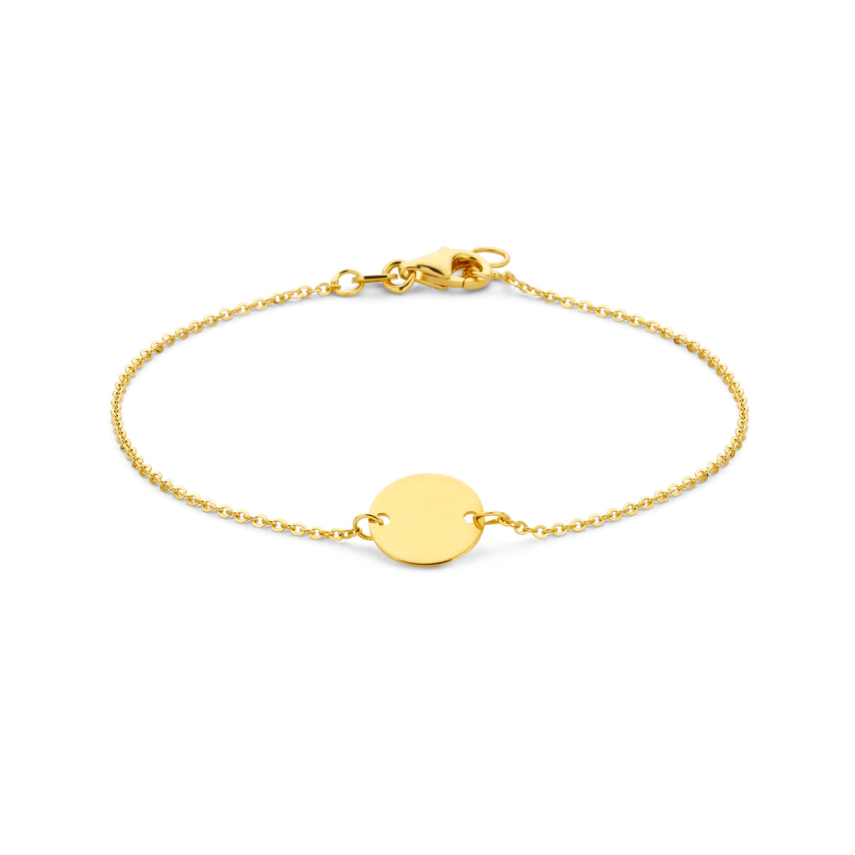 Armband cirkel in goud – 17/18,5 cm