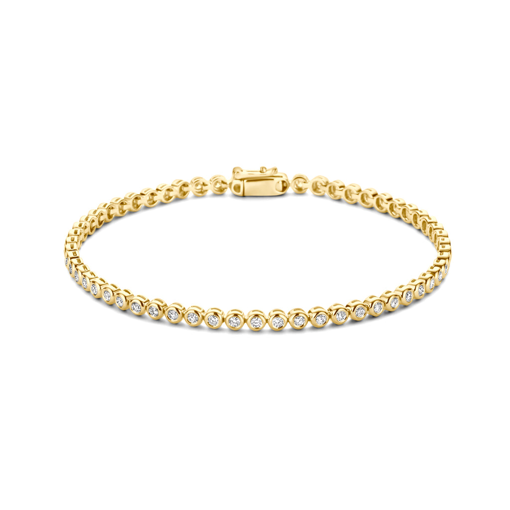 Tennisarmband 1.00 ct diamant G SI in goud – 2,9 mm / 18 cm