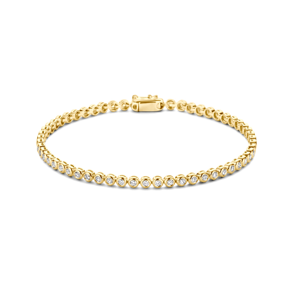 Tennisarmband 1.00 ct diamant G SI in goud – 2,9 mm / 18 cm