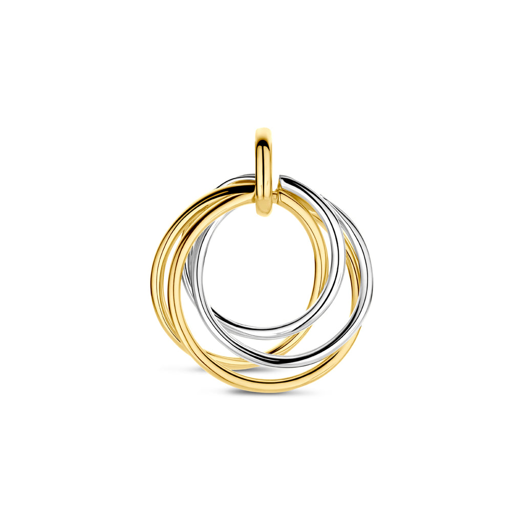 Hanger bicolor goud – 21 mm