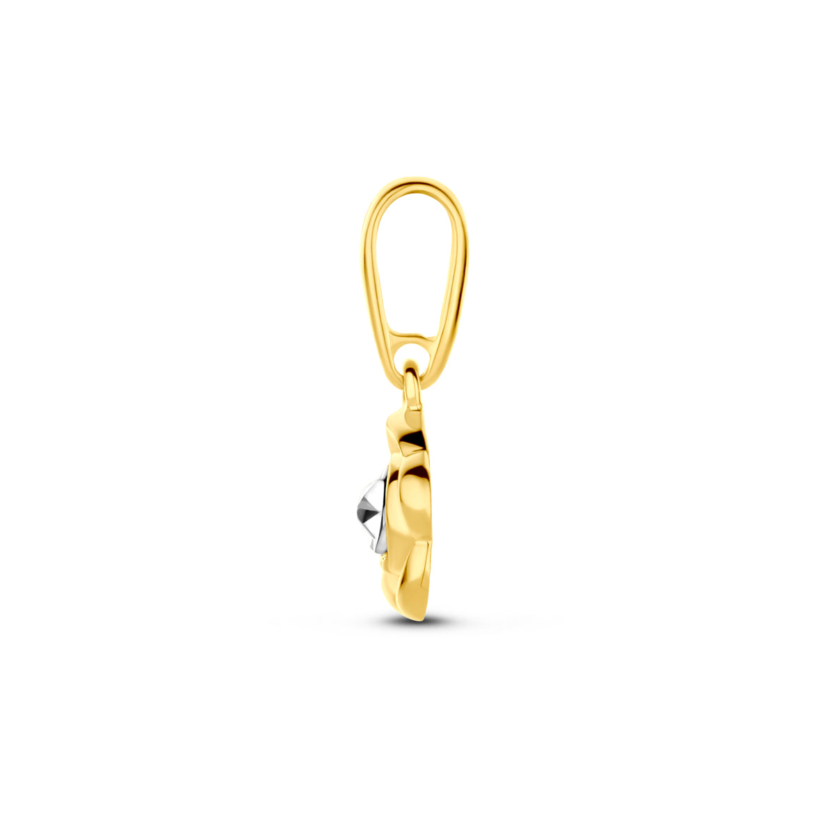 Hanger bloem in goud – 12 mm