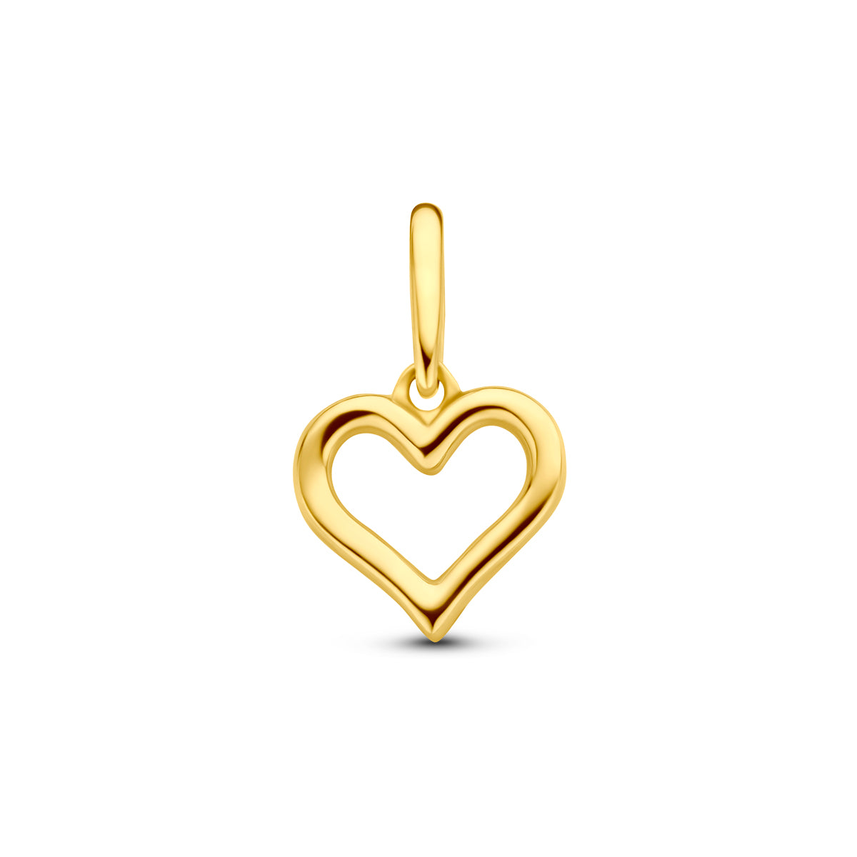 Hanger hart in goud – 13,5 mm