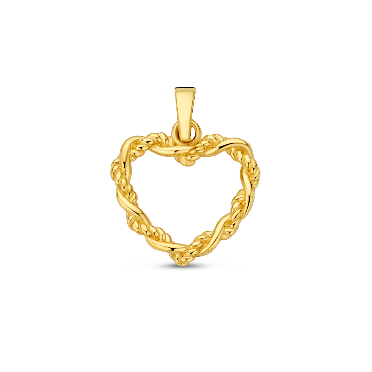 Hanger hart in goud – 18,5 mm