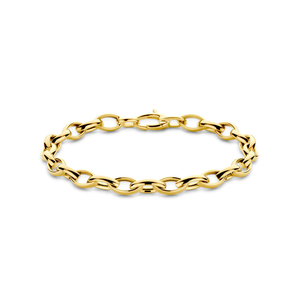Armband 6 mm in goud – 19,5 cm