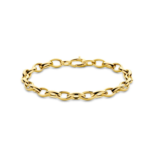 Armband 6 mm in goud – 19,5 cm