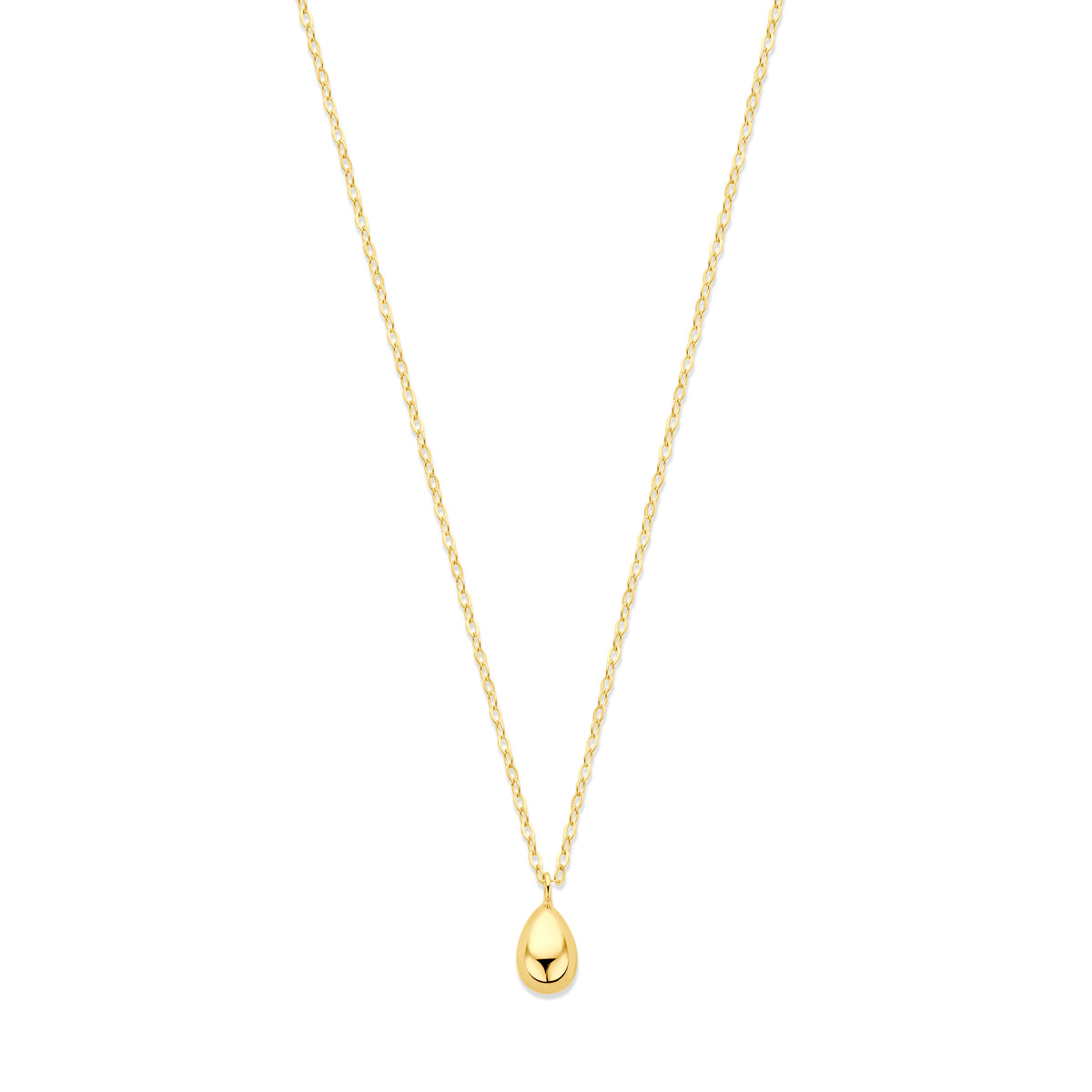 Ketting druppel in goud – 42/45 cm