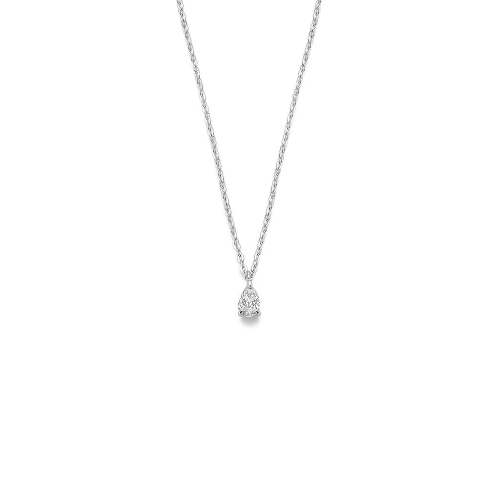 Ketting zilver met zirkonia – 42 + 3 cm
