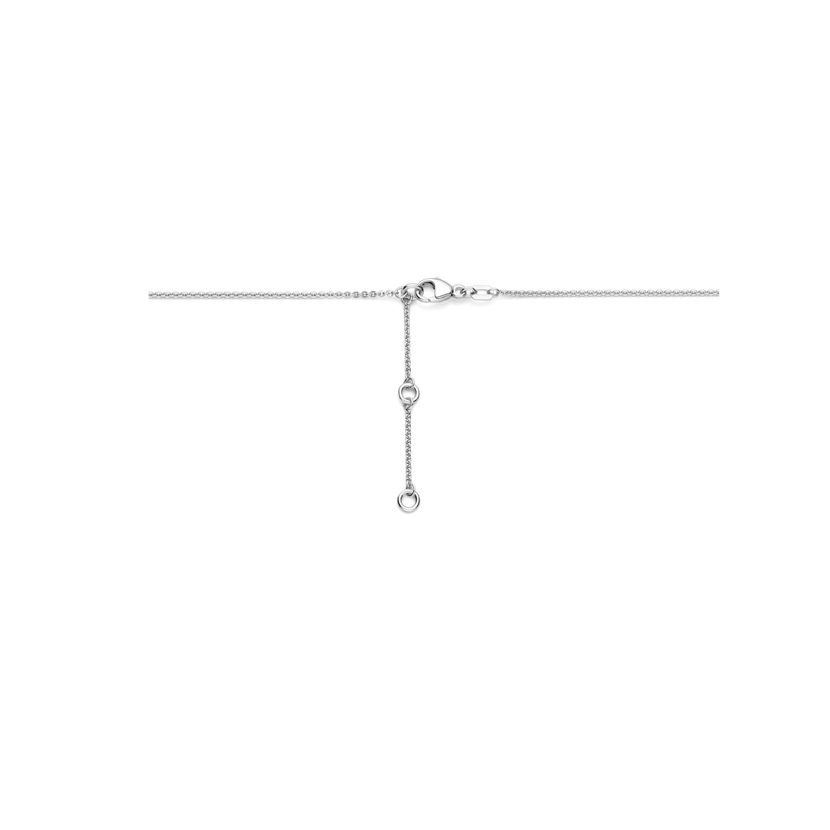 Ketting zilver met kruis – 41-43-45 cm