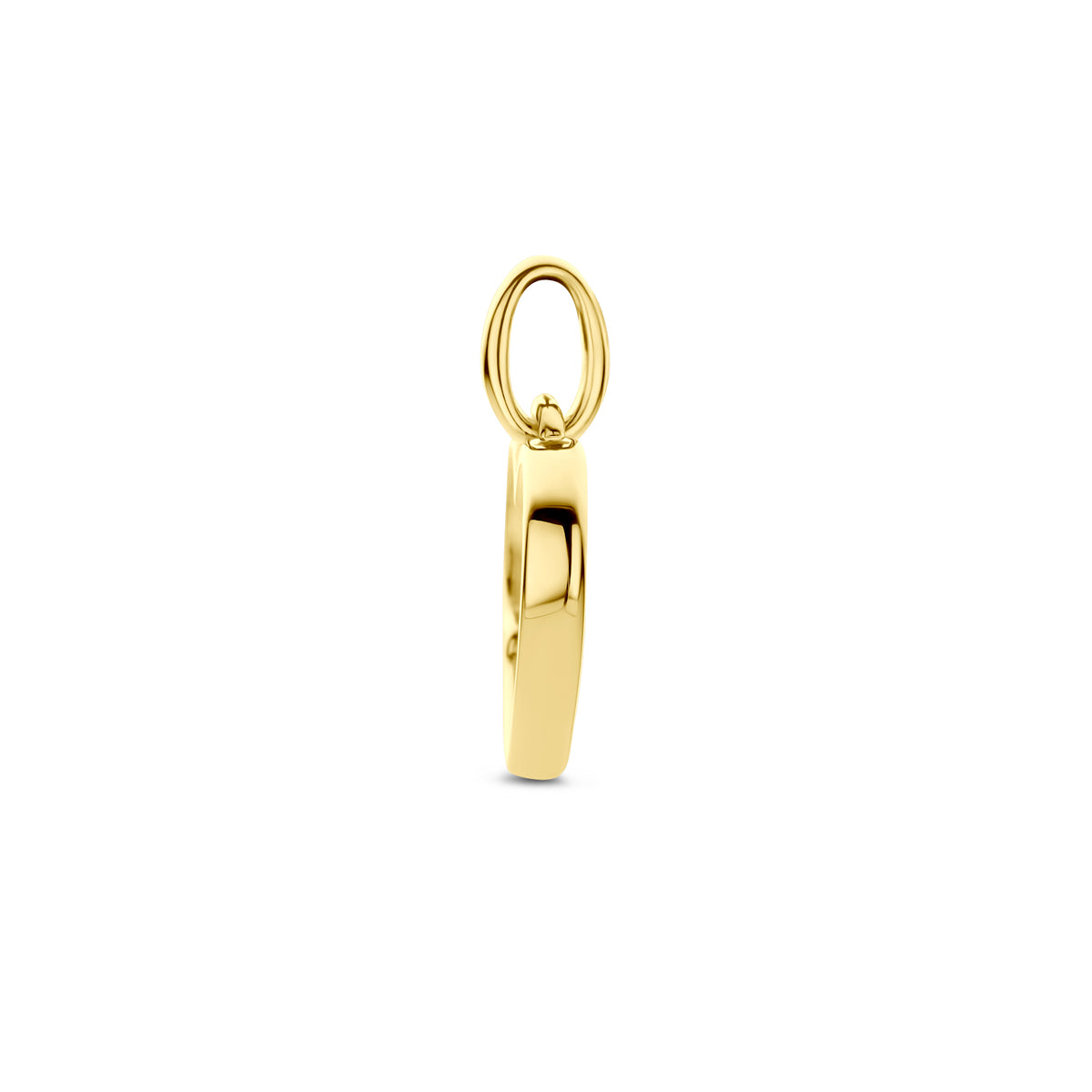 Hanger hart met 0.01 ct diamant H P1 in goud – 10,5 mm