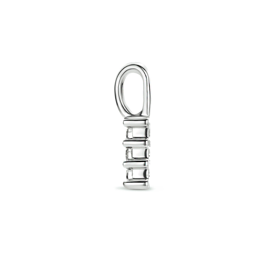 Hanger 0.05 ct diamant H SI in witgoud – 11 mm