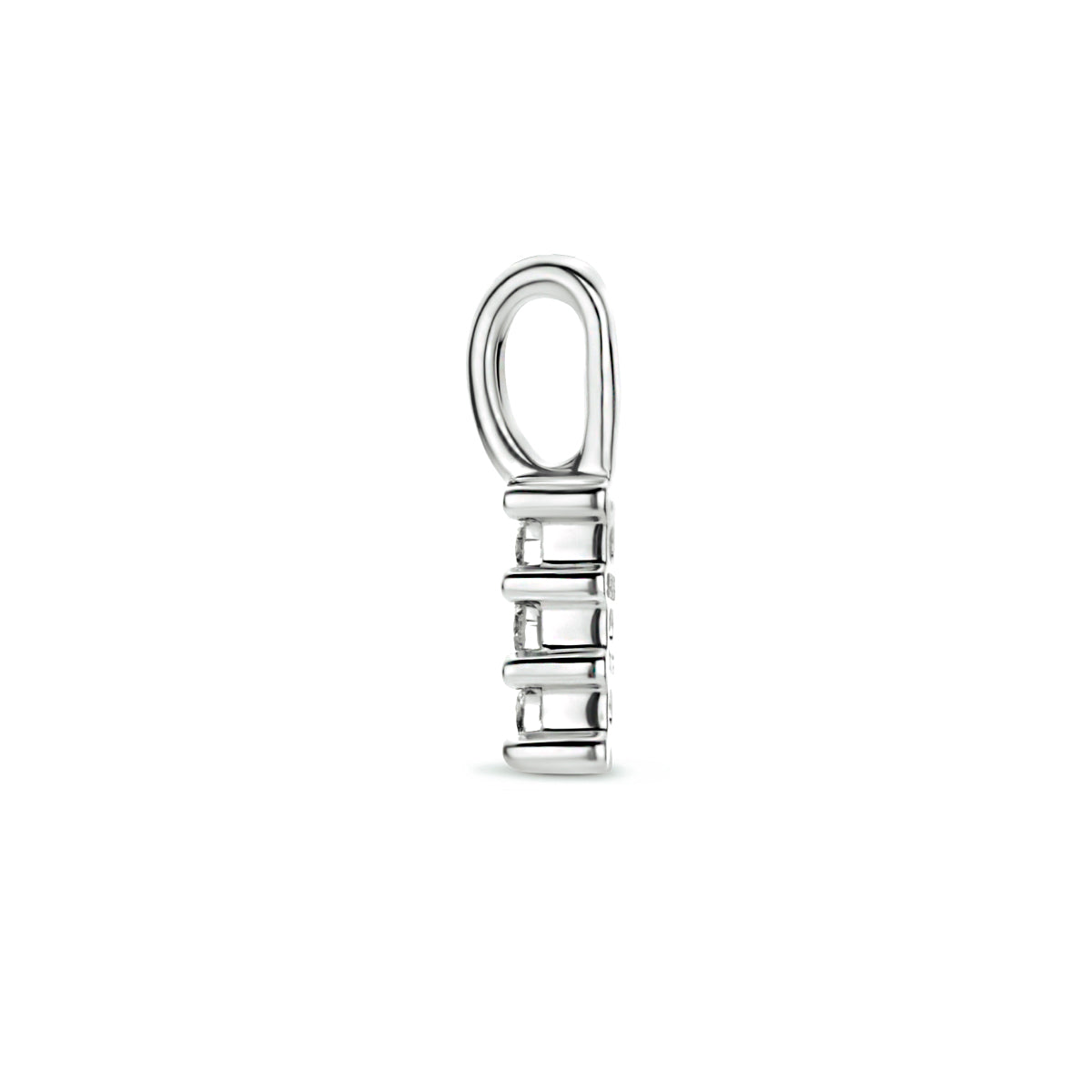 Hanger 0.05 ct diamant H SI in witgoud – 11 mm