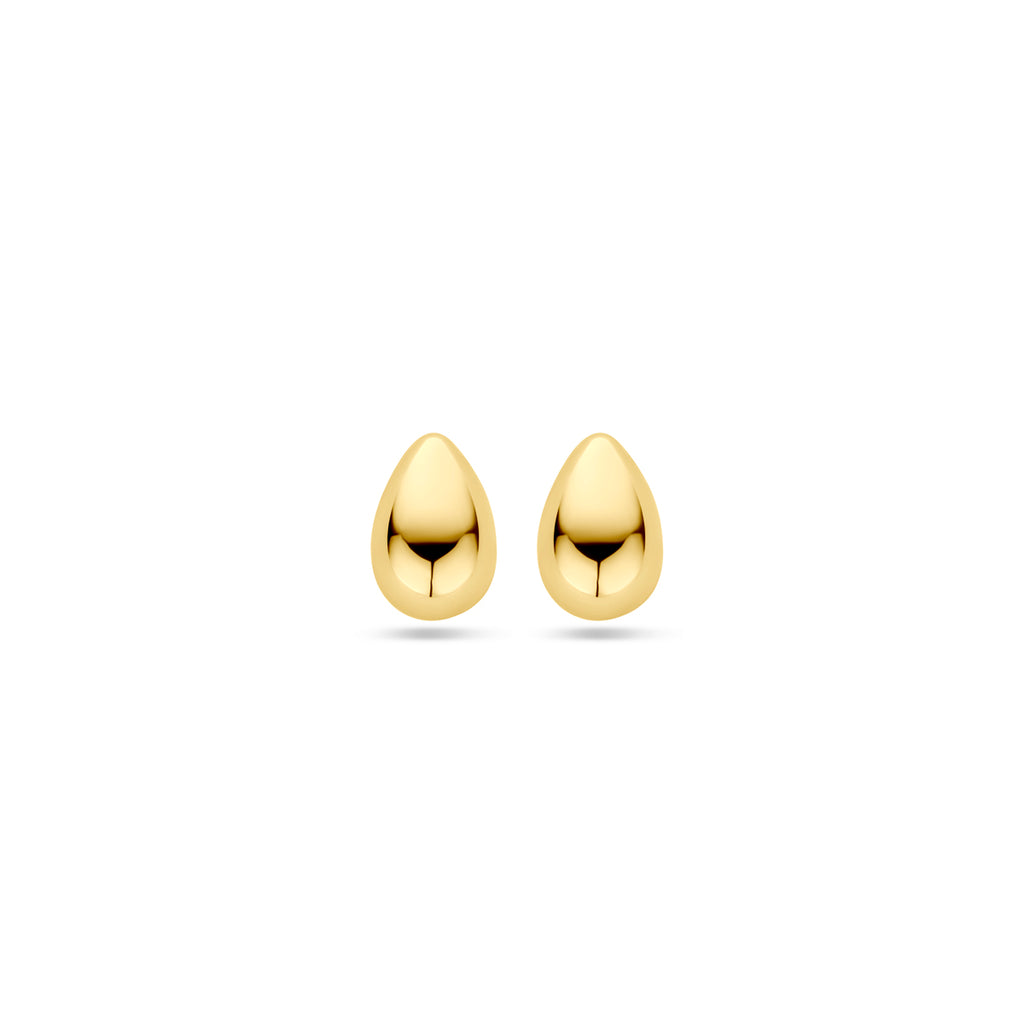 Oorknoppen druppel in goud – 7,5 mm
