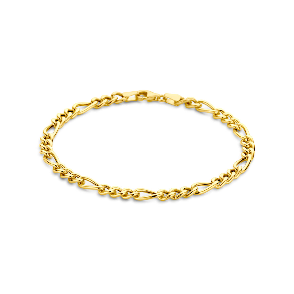 Armband figaro in goud – 4,5 mm / 19 cm