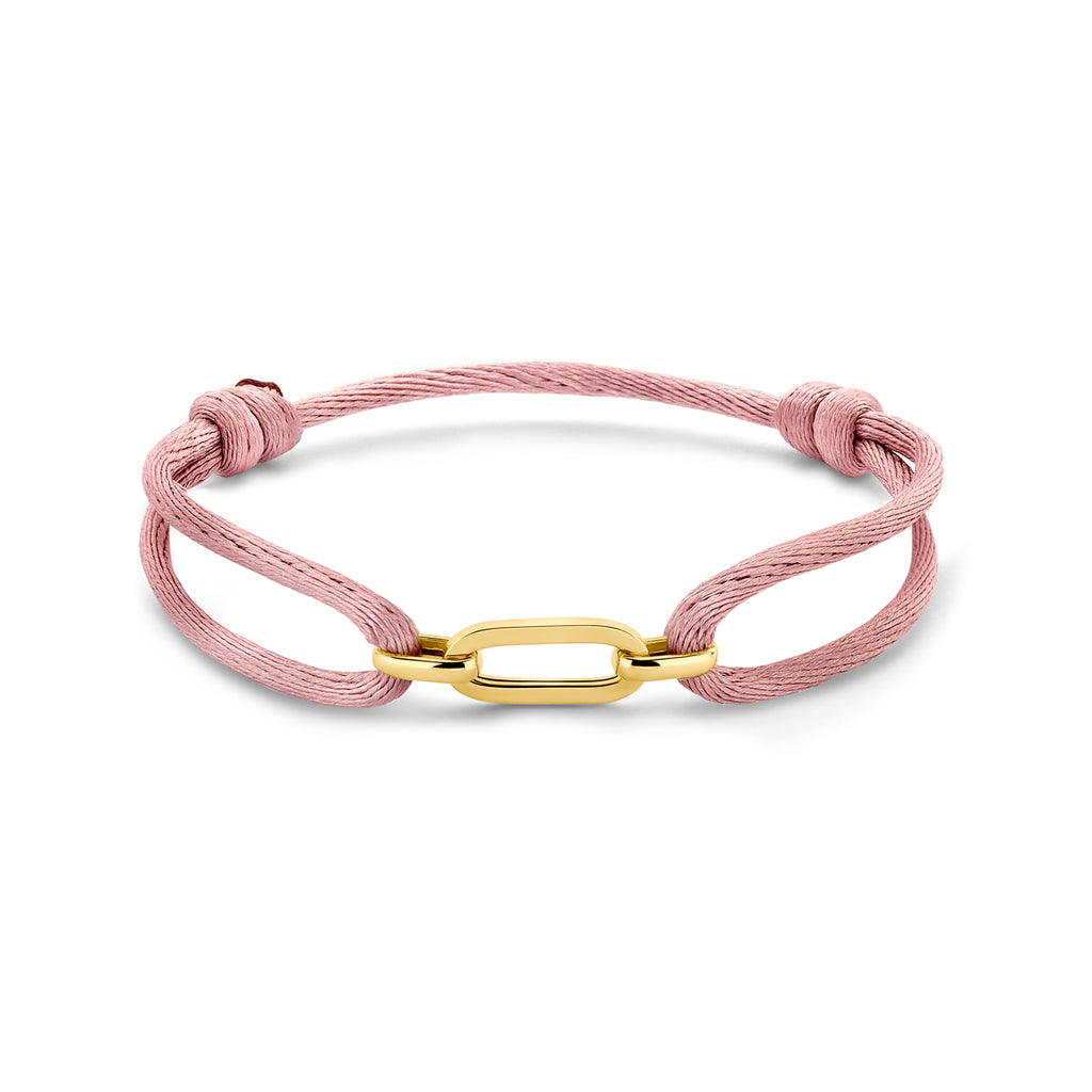Armband satijn in goud – 13/26 cm
