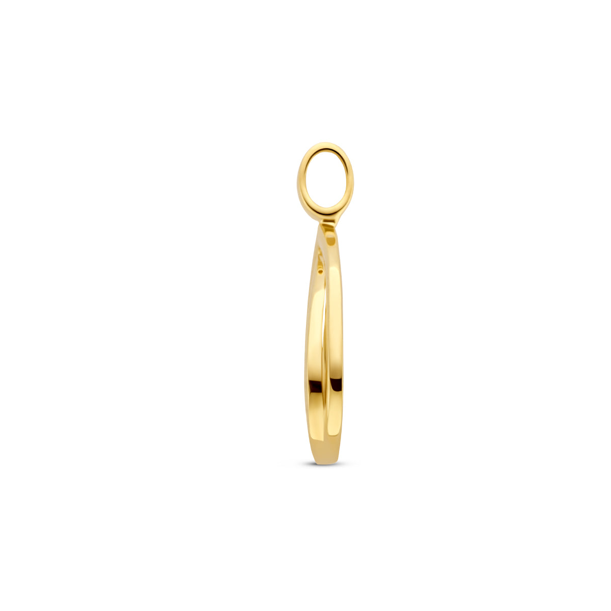 Hanger 0.06 ct diamant H SI in goud – 21,5 mm