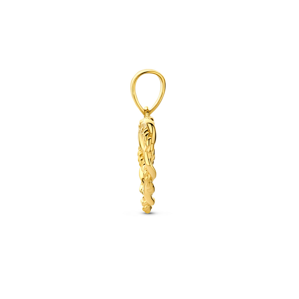 Hanger hart in goud – 18,5 mm