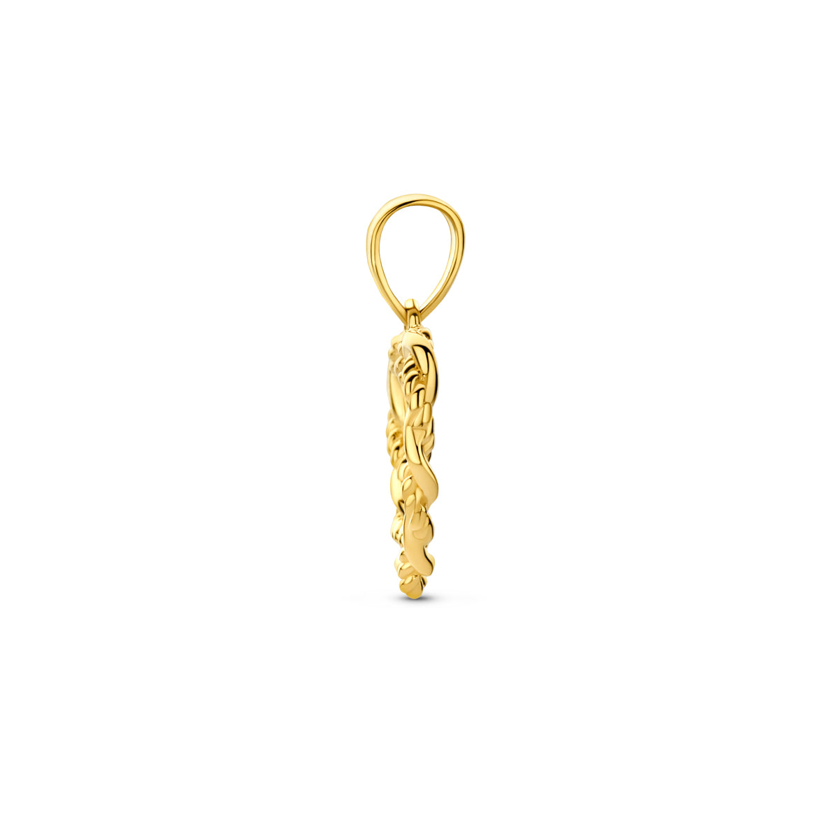 Hanger hart in goud – 18,5 mm