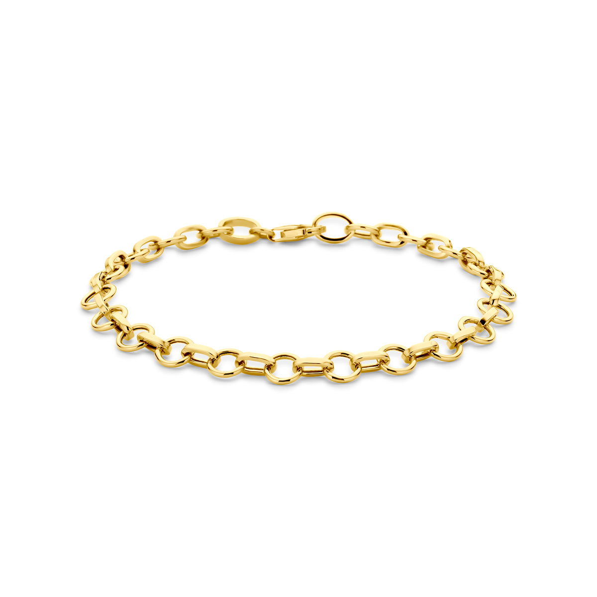 Armband anker 6 mm in goud – 19 cm