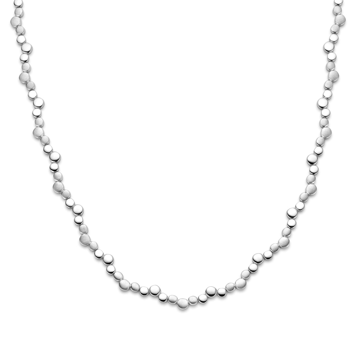 Ketting zilver poli/mat – 7,5 mm – 45 cm
