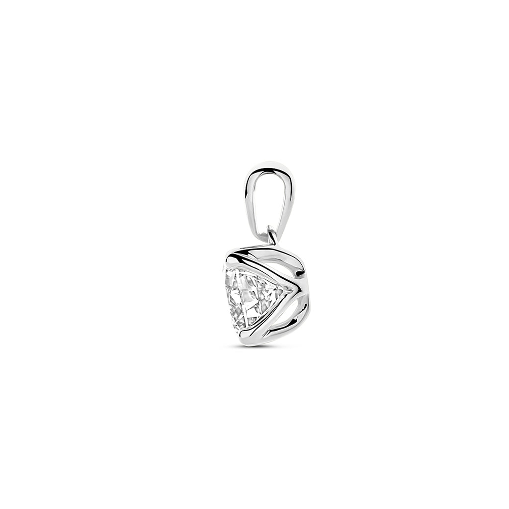 Hanger 1.00 ct lab grown diamant H SI in witgoud – 11 mm