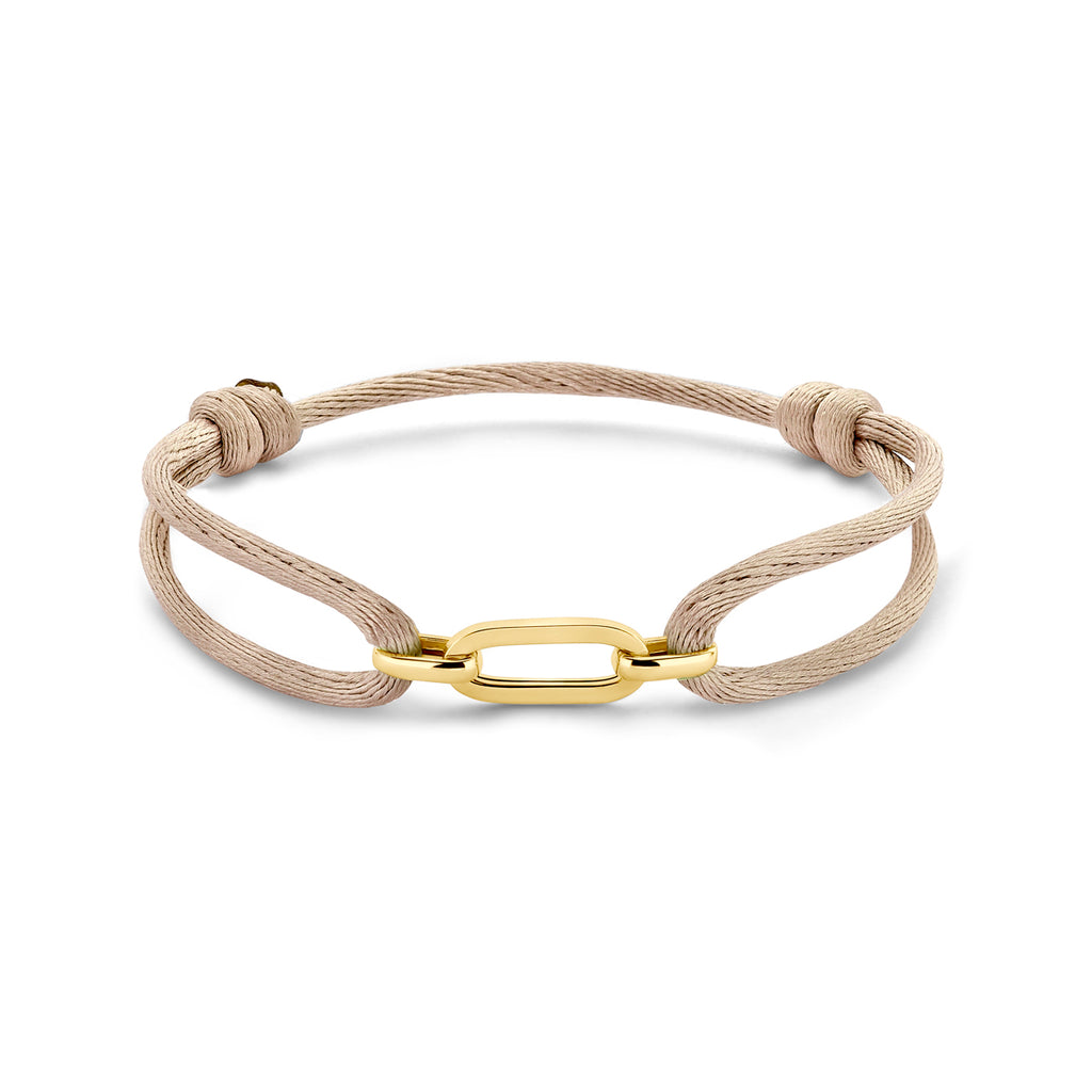 Armband satijn in goud – 13/26 cm